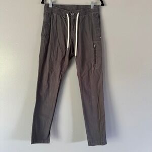 Vuori Ripstop Men's DuraTerra™ Pants Charcoal Grey‎ SZ SMALL Hiking Outdoor